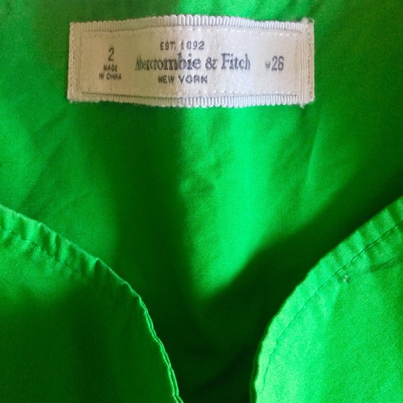 Abercrombie & Fitch Green Mckenna Skirt Size W 26 - Picture 8 of 8